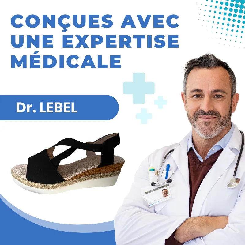 Calvina™ - Sandales compensées à confort orthopédique