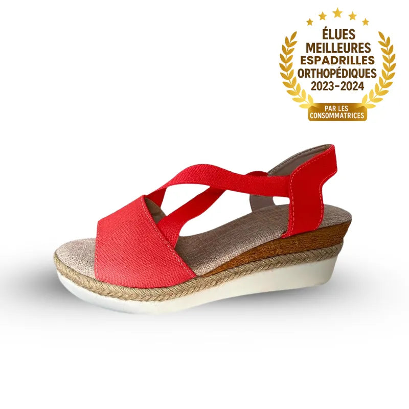 Calvina™ - Sandales compensées à confort orthopédique