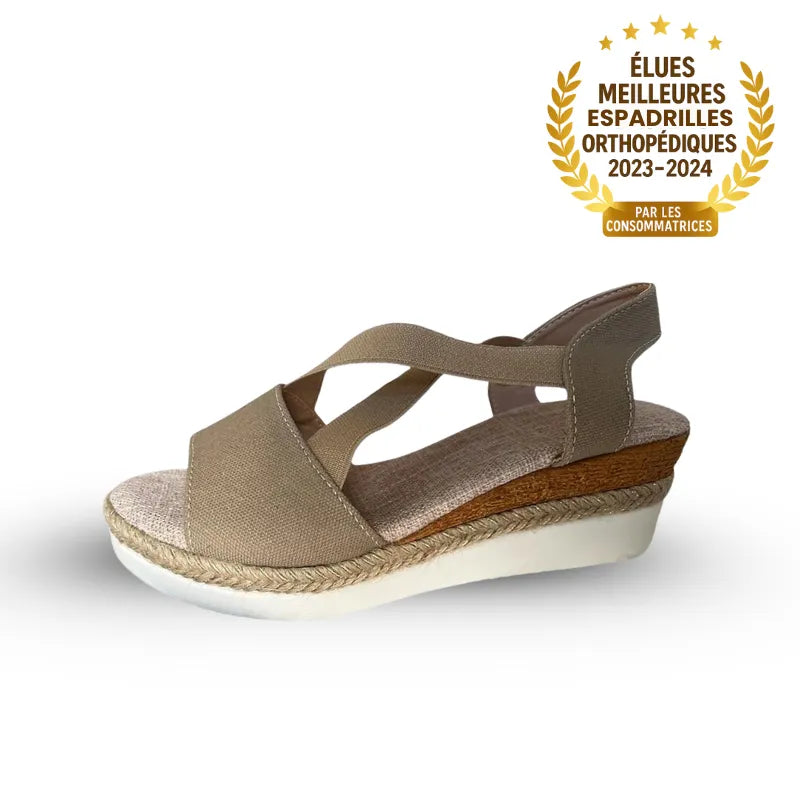 Calvina™ - Sandales compensées à confort orthopédique