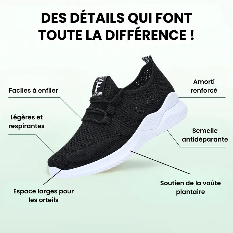 ErgoModa™ - Baskets à confort orthopédique pour femme