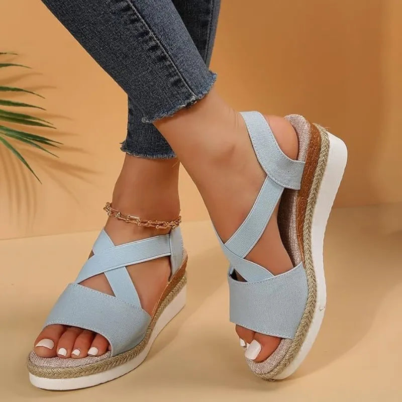 Calvina™ - Sandales compensées à confort orthopédique