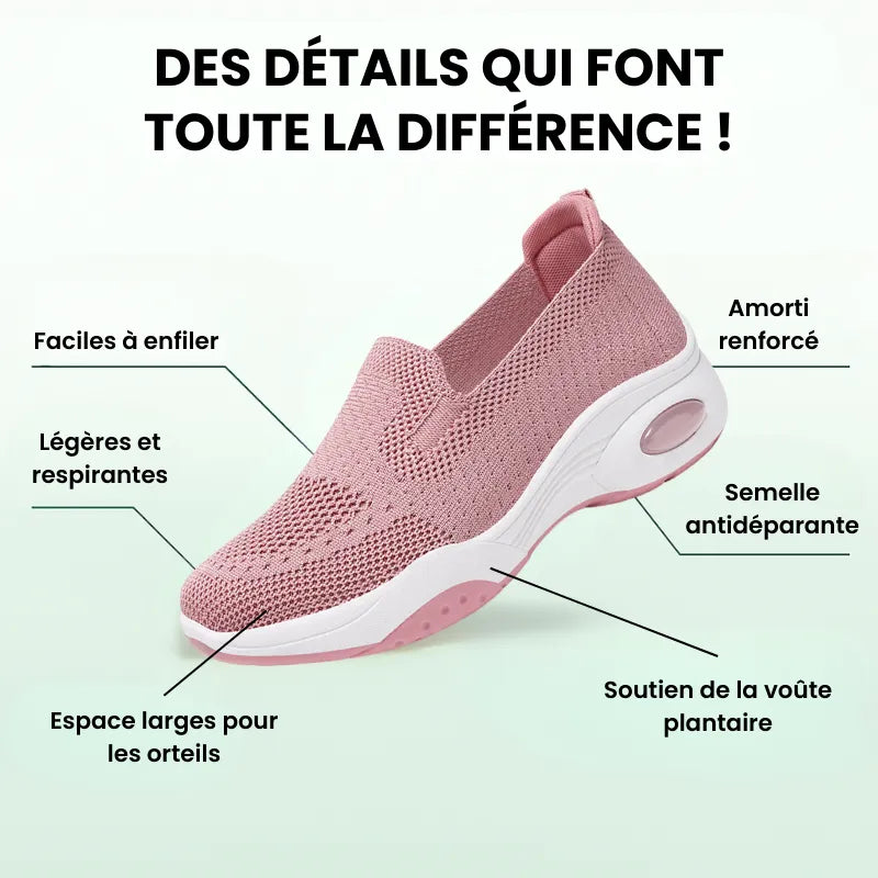 OrthoAir™ - Baskets à confort orthopédique pour femme
