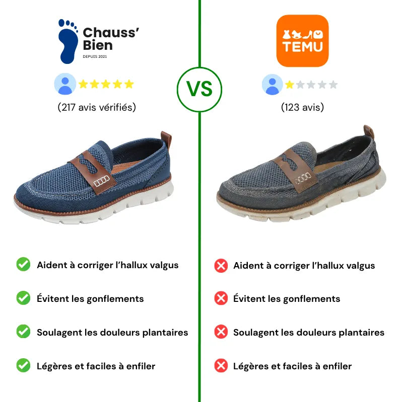 UrbanConfort™ - Mocassins à confort orthopédique homme
