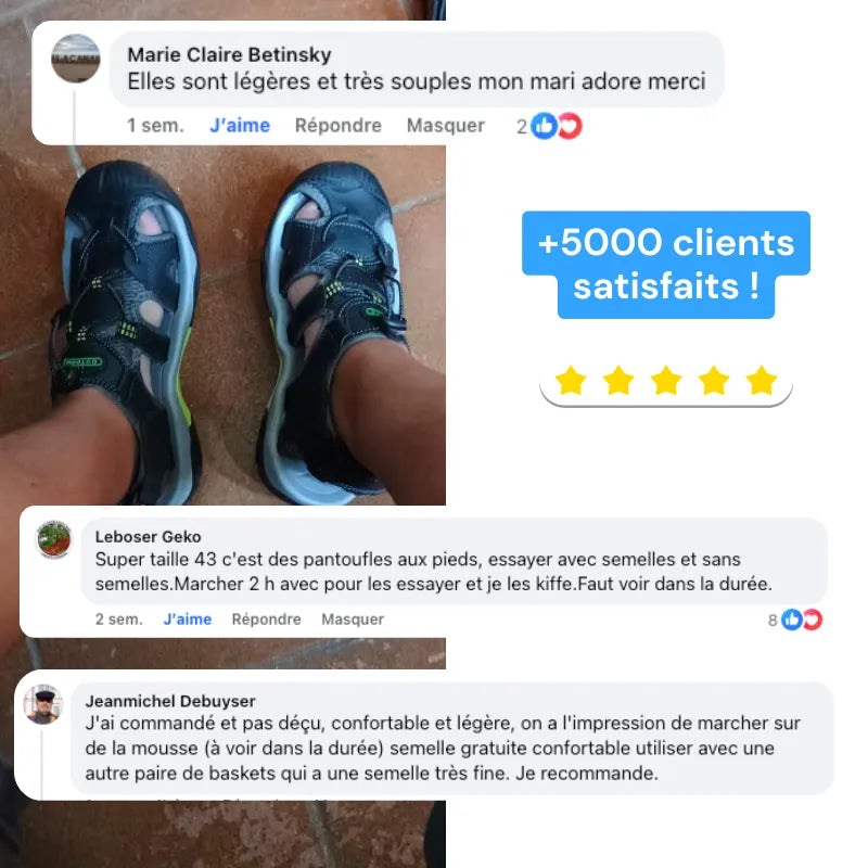 OrthoBreeze™ - Sandales d'été à confort orthopédique homme