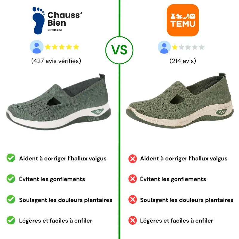 ErgoStepia™ - Baskets à confort orthopédique pour femme