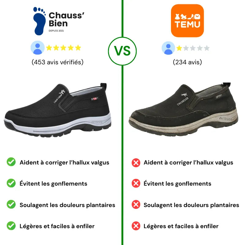 OrthoSport+™ - Chaussures de marche à confort orthopédique homme