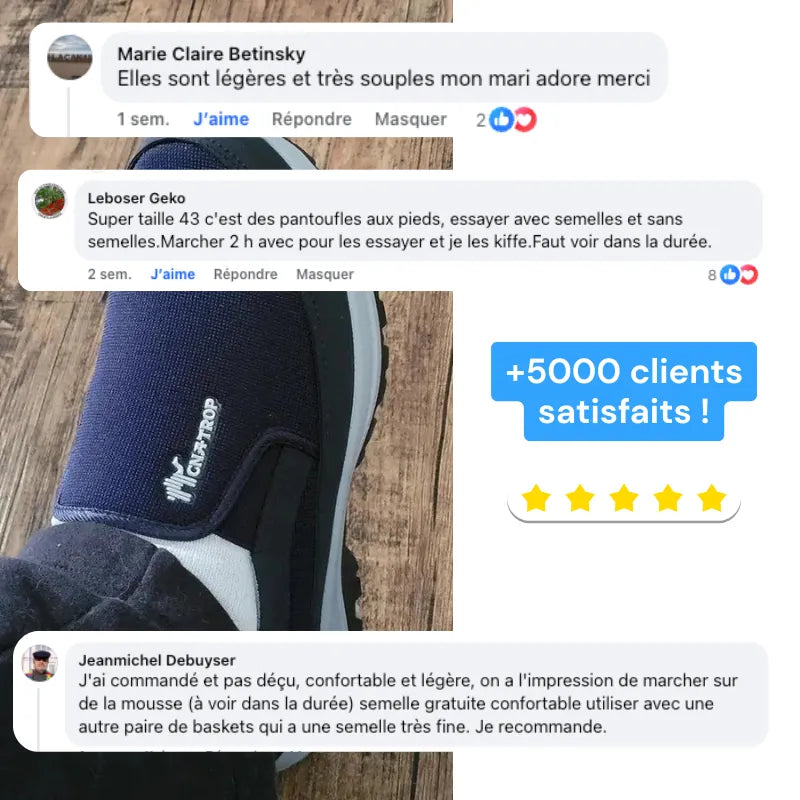OrthoSport+™ - Chaussures de marche à confort orthopédique homme