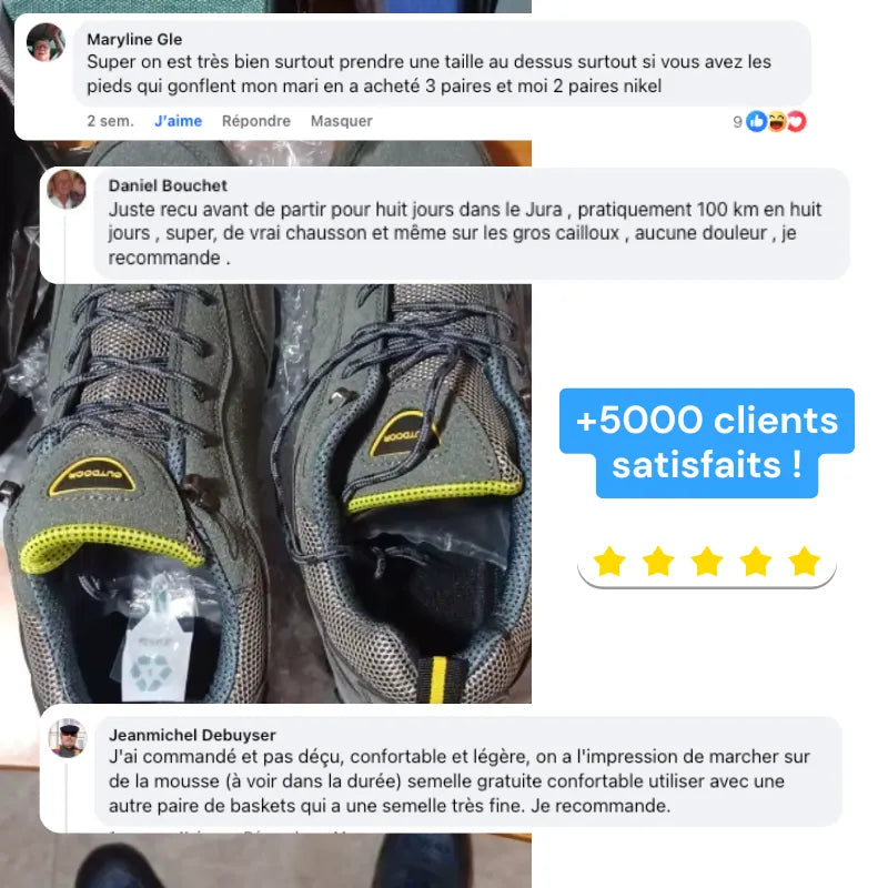 OutdoorPro - Chaussures basses de randonnée imperméables