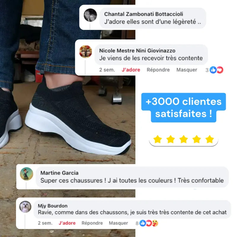 ErgoConfort+™ - Baskets à confort orthopédique pour femme