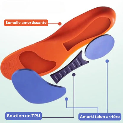 Paire de semelles orthopédiques