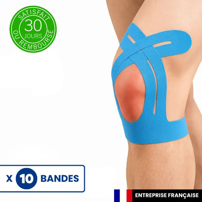 KinéFlex™ – Bandes adhésives de kinésiologie pour le genou