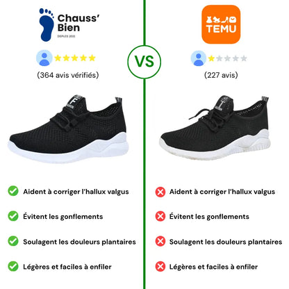 ErgoModa™ - Baskets à confort orthopédique pour femme