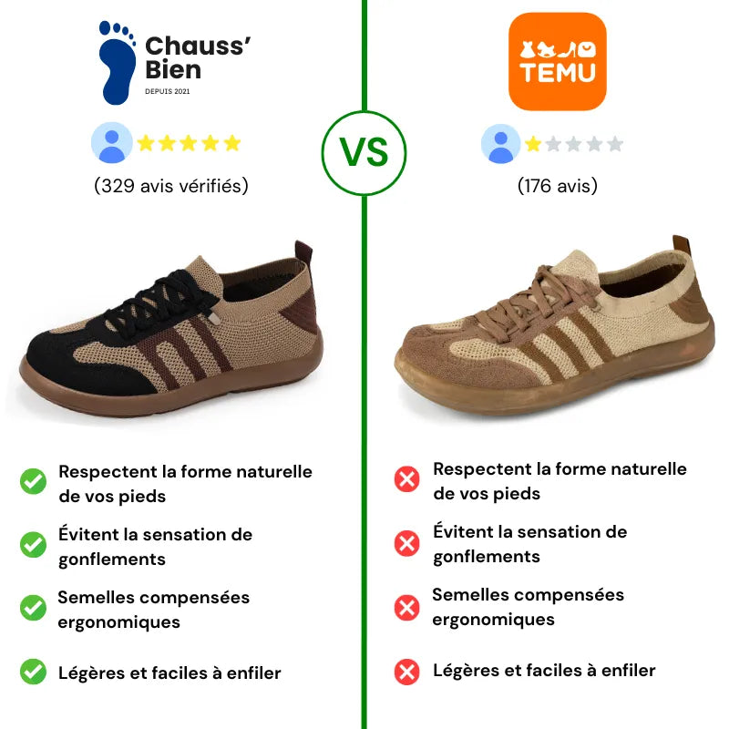 ErgoNova™ - Baskets à confort orthopédique pour femme