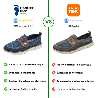 UrbanConfort™ - Mocassins à confort orthopédique homme