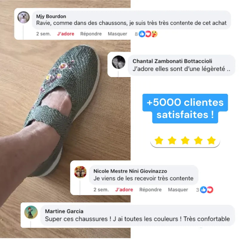 ErgoFlora™ - Baskets fleuries à confort orthopédique