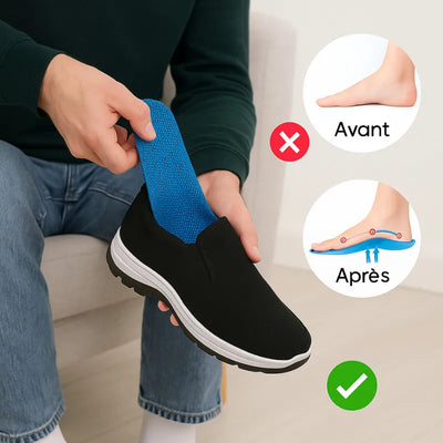 Paire de semelles orthopédiques