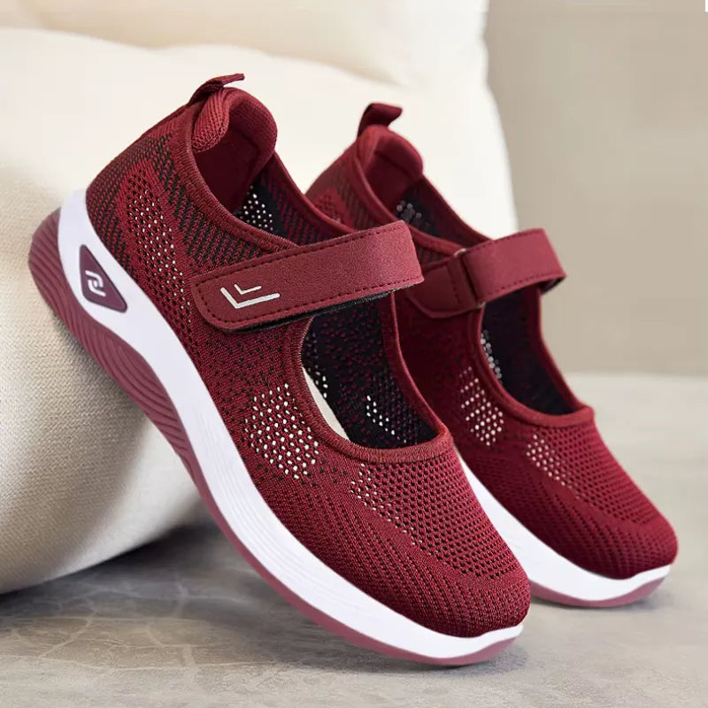 ErgoFlex™ - Baskets à scratch à confort orthopédique pour femme