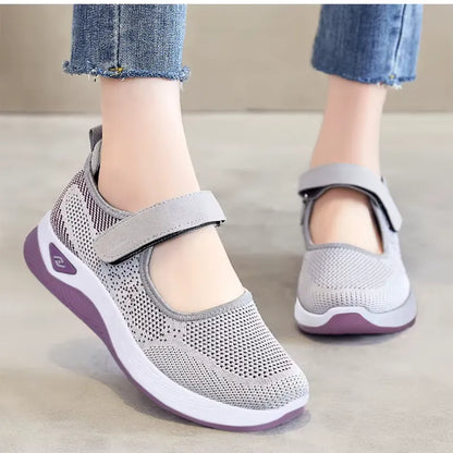 ErgoFlex™ - Baskets à scratch à confort orthopédique pour femme