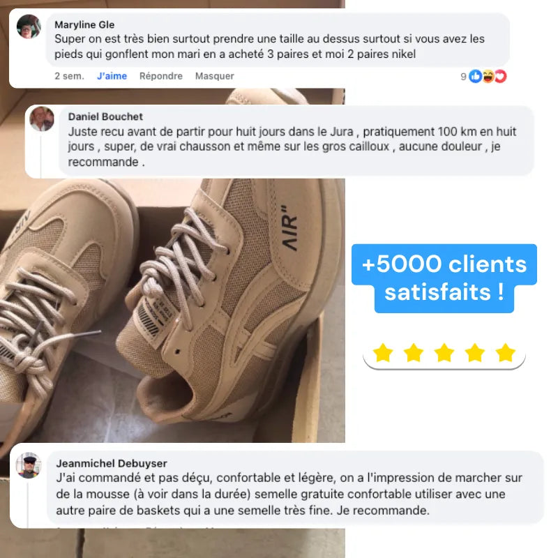 AirSport+™ - Baskets à confort orthopédique homme