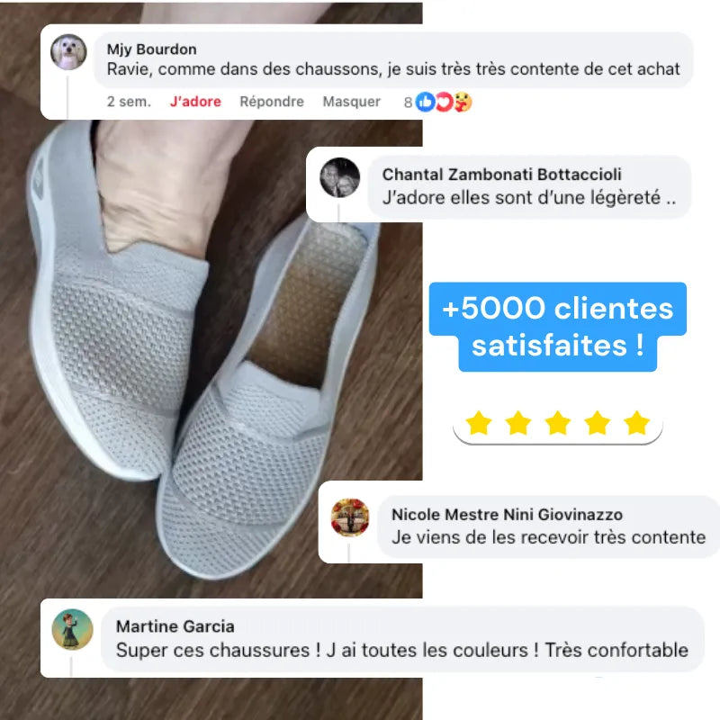 Ergofit+™ - Baskets à confort orthopédique pour femme