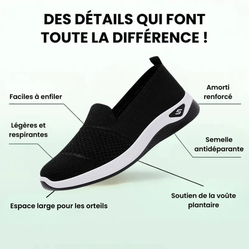 Ergofit+™ - Baskets à confort orthopédique pour femme