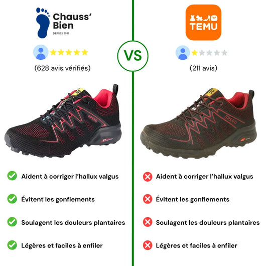 OrthoSpeed™ - Chaussures de marche à confort orthopédique pour homme
