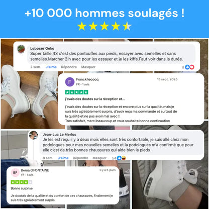 ErgoVita™ - Baskets à confort orthopédique homme