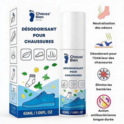 Spray désodorisant pour chaussures 60ml