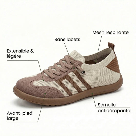 ErgoNova™ - Baskets à confort orthopédique pour femme