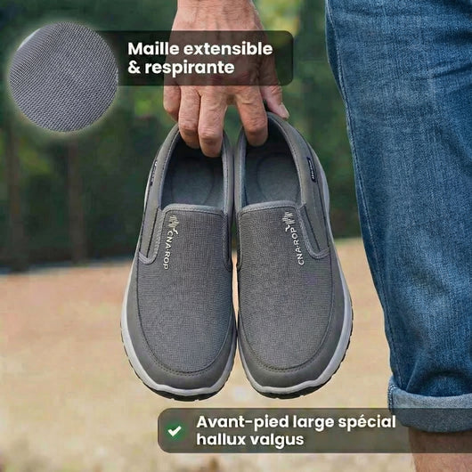 Chaussures De Marche OrthoSport+ Heritage Lyonnais - Confort Orthopédique Homme - Soutien Voûte Plantaire