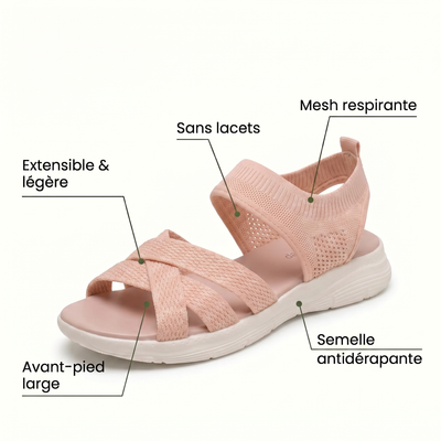 ErgoLina™ - Sandales à confort orthopédique pour femme