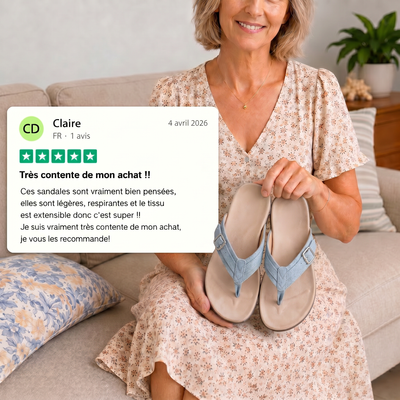 Soleya™ – Tongs à confort orthopédique