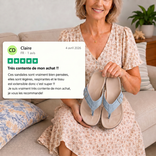 Soleya™ – Tongs à confort orthopédique