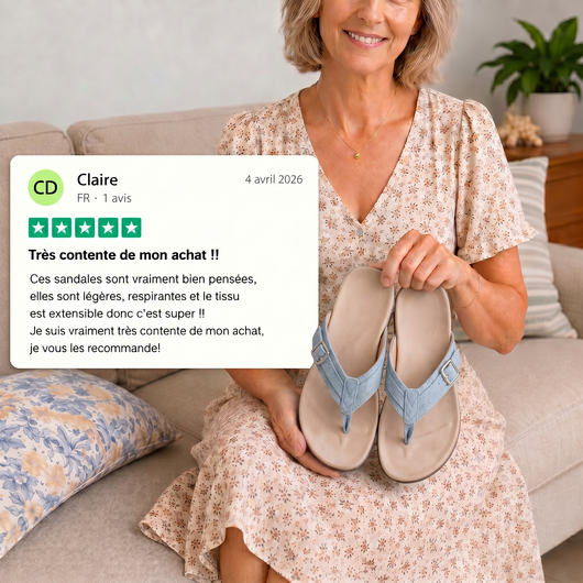Soleya™ – Tongs à confort orthopédique