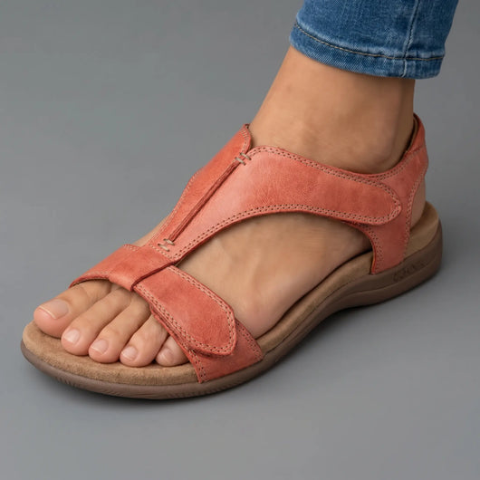 Liria™ - Sandales ouvertes en cuir à confort orthopédique