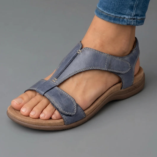 Liria™ - Sandales ouvertes en cuir à confort orthopédique