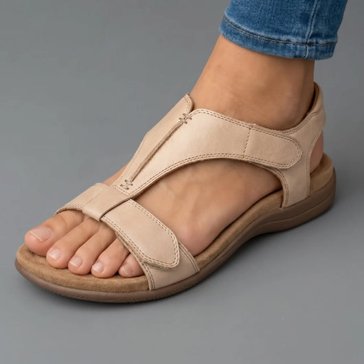 Liria™ - Sandales ouvertes en cuir à confort orthopédique