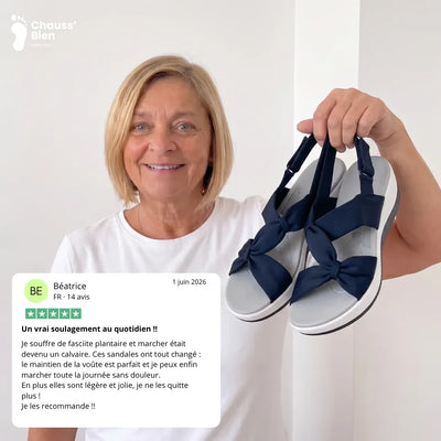 Nubéa™ - Sandales en tissu à confort orthopédique