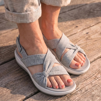 Nubéa™ - Sandales en tissu à confort orthopédique