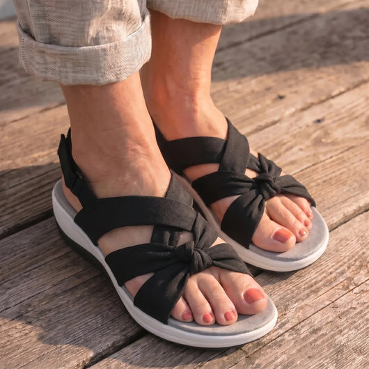 Nubéa™ - Sandales en tissu à confort orthopédique