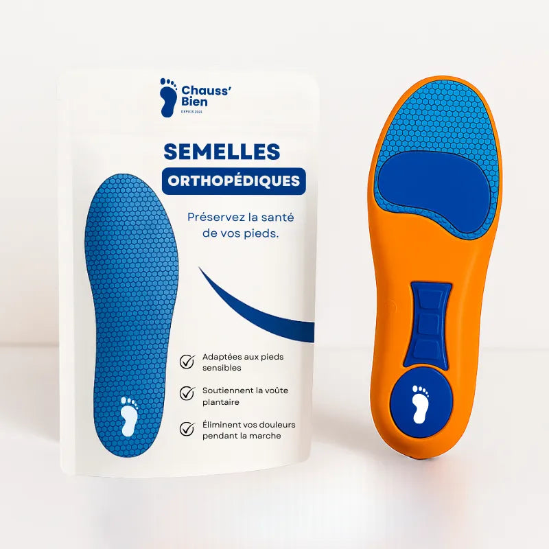 Paire de semelles orthopédiques