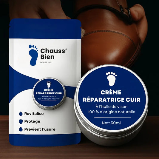 Crème réparatrice pour le cuir