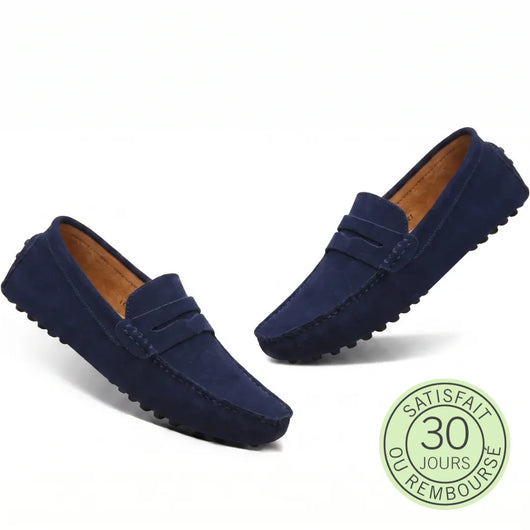 Rivéa™ - Mocassins en daim à confort orthopédique pour homme