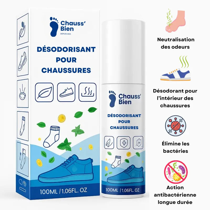 Spray désodorisant pour chaussures 100ml