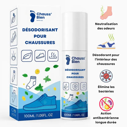 Spray désodorisant pour chaussures 100ml