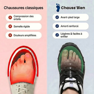 TrailStep™ - Chaussures de randonnée à confort orthopédique pour homme