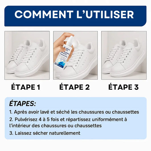 Spray désodorisant pour chaussures 60ml